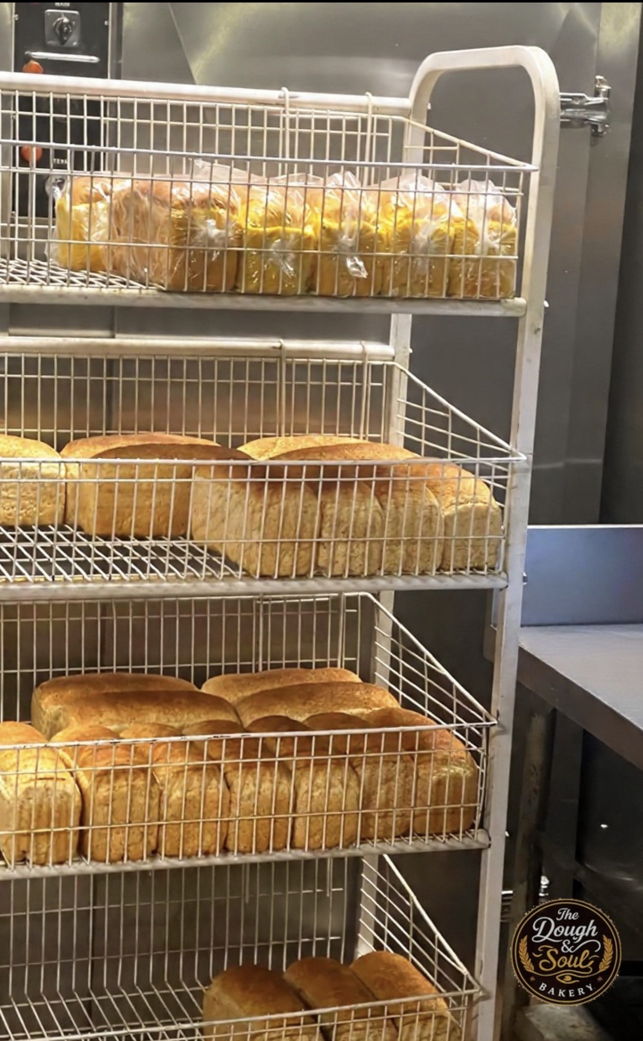 Bread rack with loaves